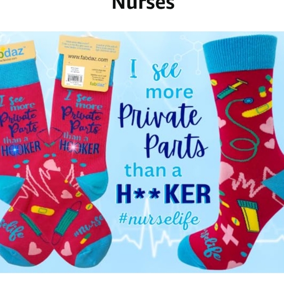 I See More Private Parts Than a H-oker socks - Picture 6 of 6